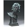 Image 1 : SIGNED (German, 19th Century) BRONZE BUST OF A MA
