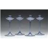 Image 1 : SET OF FOUR VENETIAN GLASS CANDLESTICKS