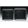Image 1 : TWO SQUARE SILVER PLATED TRAYS BY TIFFANY & COMPA