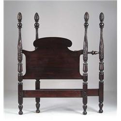 NICELY CARVED FEDERAL STYLE BED