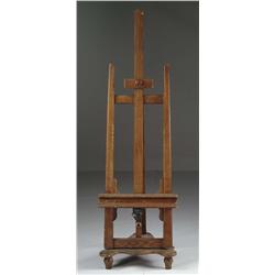 VICTORIAN OAK ADJUSTABLE EASEL