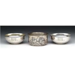 THREE STERLING SILVER BOWLS