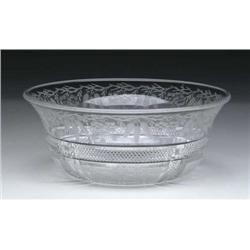 FINE CUT GLASS BOWL BY LIBBEY