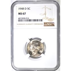 1948-D JEFFERSON NICKEL NGC MS-67