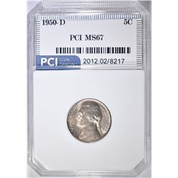 1950-D JEFFERSON NICKEL, PCI SUPERB GEM BU