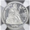 Image 2 : 1876 SEATED LIBERTY DIME NGC MS-65 PQ COIN