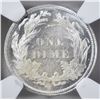 Image 3 : 1876 SEATED LIBERTY DIME NGC MS-65 PQ COIN