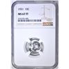Image 1 : 1951 ROOSEVELT DIME NGC MS-67 FT