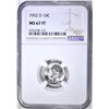 Image 1 : 1952-D ROOSEVELT DIME NGC MS-67 FT