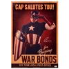 Image 1 : Chris Evans Autographed Captain America The First Avenger Screen Used Prop Poster