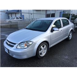 2010 GREY CHEVROLET COBALT LT - 4 DR SEDAN VIN # 1G1AD5F5XA7245267 - 20,243 KM, GAS, AUTOMATIC, RD,