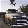 Image 1 : 1953 CHEVROLET 3100 RESTOMOD - 1950 HANDCRAFTED TEARDROP TRAILER