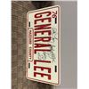 Image 1 : NO RESERVE AUTOGRAPHED GENERAL LEE LICENSE PLATE SIGNED BY DAISY DUKE CATHERINE BACH