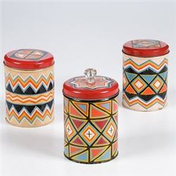 Painted Tin Jars from the Shiprock Trading Post Shiprock, New Mexico