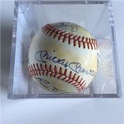 Mickey Mantle 1978 Hall of Famers Multi-Signed Baseball PSA/DNA