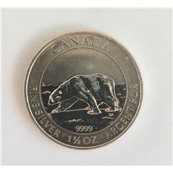 1 1/2 Ounce Silver Canadian