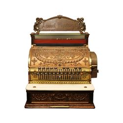 Vintage Brass National Cash Register