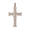 Image 1 : 14KT White Gold 1.75 ctw Diamond Cross Pendant