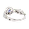 Image 3 : 1.30 ctw Sapphire and Diamond Ring - 14KT White Gold