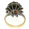 Image 5 : 14k Yellow Gold 2.52 ctw Old Round Cut Garnet Tiered Sunburst Cluster Ring
