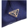 Image 7 : Prada Dark Blue Canvas Small Canapa Tote Bag