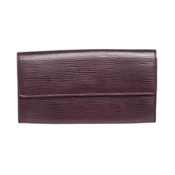 Louis Vuitton Purple Epi Leather Sarah Long Wallet