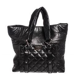 Chanel Black Leather Quilted Reissue Shoulder Bag Tote