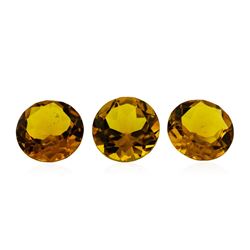 16.13 ctw.Natural Round Cut Citrine Quartz Parcel of Three