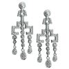 14k White Gold 0.98CTW Diamond Earrings, (I2 /H-I)