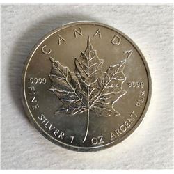 Canadian Maple Leaf 5 Dollar 1  Ounce 999 Silver