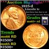 Image 1 : ***Auction Highlight*** 1925-d Lincoln Cent 1c Graded Gem+ Unc RD By USCG (fc)