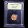 Image 4 : ***Auction Highlight*** 1907 Indian Cent 1c Graded GEM+ RD By USCG (fc)