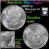 Image 1 : ***Auction Highlight*** 1897-o Morgan Dollar $1 Graded Select Unc By USCG (fc)