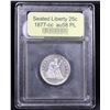 Image 4 : ***Auction Highlight*** 1877-cc Seated Liberty Quarter 25c Graded Choice AU/BU Slider PL By USCG (fc