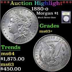 ***Auction Highlight*** 1880-o Morgan Dollar $1 Graded Select+ Unc By USCG (fc)