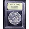 Image 4 : ***Auction Highlight*** 1874-s Trade Dollar $1 Graded Unc Details By USCG (fc)