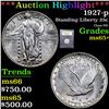 Image 1 : ***Auction Highlight*** 1927-p Standing Liberty Quarter 25c Graded GEM+ Unc By USCG (fc)