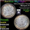 Image 1 : ***Auction Highlight*** 1891-o Rainbow Toned Morgan Dollar $1 Graded Select+ Unc By USCG (fc)
