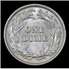 Image 3 : ***Auction Highlight*** 1899-p Barber Dime 10c Graded Choice+ Unc By USCG (fc)