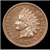 Image 2 : 1871 Indian Cent 1c Grades xf (fc)