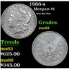 Image 1 : 1886-s Morgan Dollar $1 Grades Select Unc (fc)