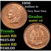 Image 1 : 1906 Indian Cent 1c Grades Choice+ Unc RD