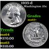 Image 1 : 1935-d Washington Quarter 25c Grades Select+ Unc