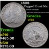 Image 1 : 1808 Capped Bust Half Dollar 50c Grades vf+