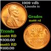 Image 1 : 1909 vdb Lincoln Cent 1c Grades GEM+ Unc RD
