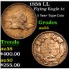 Image 1 : 1858 LL Flying Eagle Cent 1c Grades Select AU