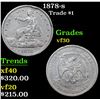 Image 1 : 1878-s Trade Dollar $1 Grades vf++