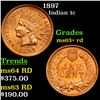 Image 1 : 1897 Indian Cent 1c Grades Select+ Unc RD