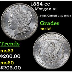1884-cc Morgan Dollar $1 Grades Select Unc