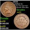 Image 1 : 1859 Indian Cent 1c Grades Select AU